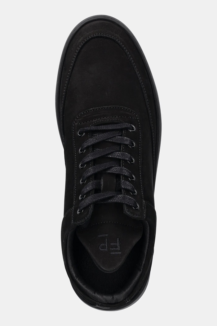 Filling Pieces nubuk tornacipő Low Top Ripple Nubuck fekete 25122841847