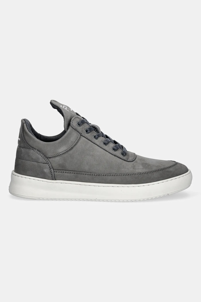 Маратонки от набук Filling Pieces Low Top Ripple Nubuck 25122841874 сив SS25