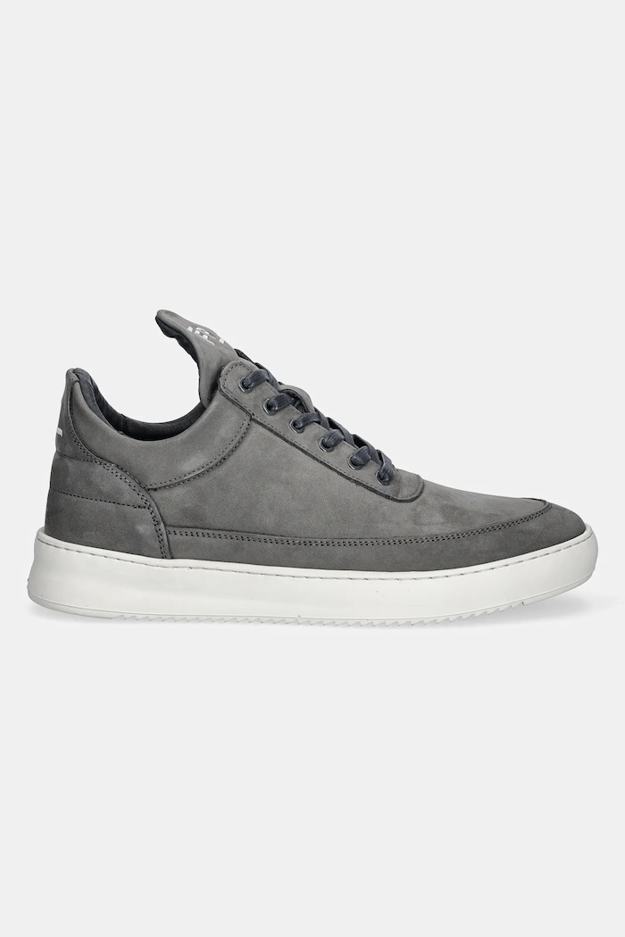 Маратонки от набук Filling Pieces Low Top Ripple Nubuck 25122841874 сив SS25