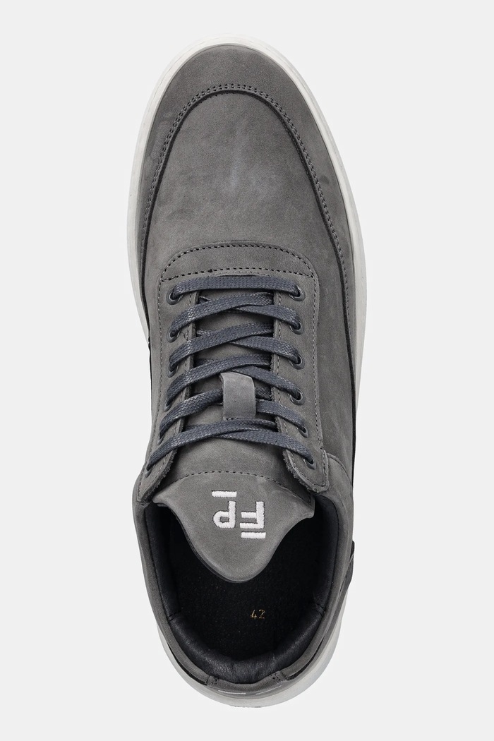 Маратонки от набук Filling Pieces Low Top Ripple Nubuck сив 25122841874
