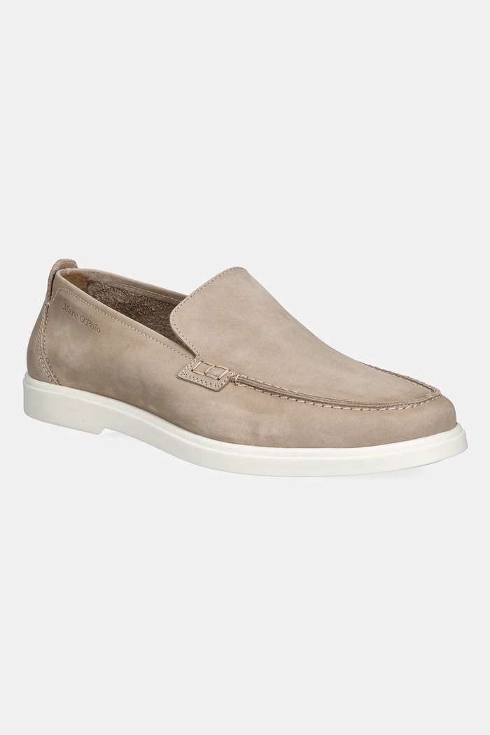 Marc O'Polo mokasyny nubukowe LAURO 6C eleganckie beżowy 50326933201210