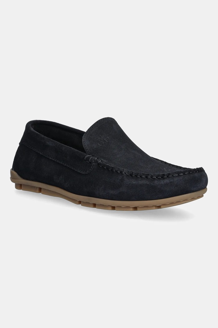 Marc O'Polo mocassini in camoscio SVEN 4B formale blu navy 50328233101300