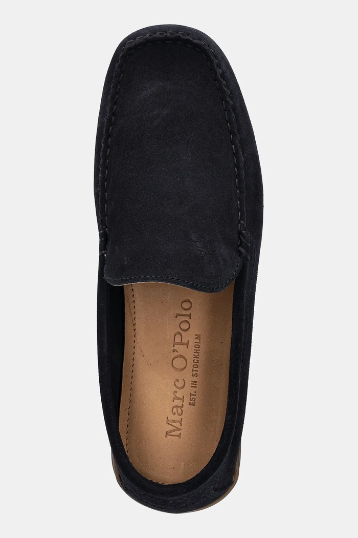 Marc O'Polo mocassini in camoscio SVEN 4B blu navy 50328233101300