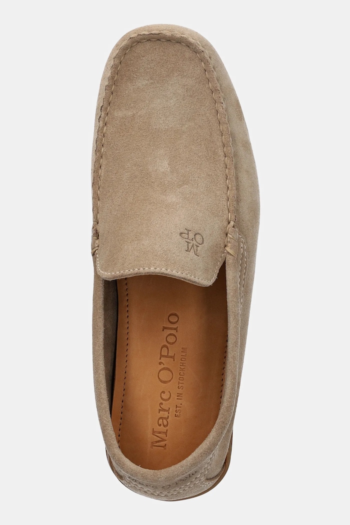 Marc O'Polo mocassini in camoscio SVEN 4B beige 50328233101300