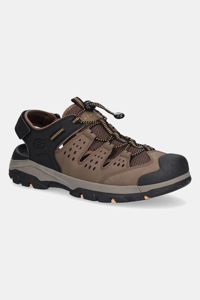 Sandali Skechers TRESMEN Imitacija zrnatega usnja rjava 205113