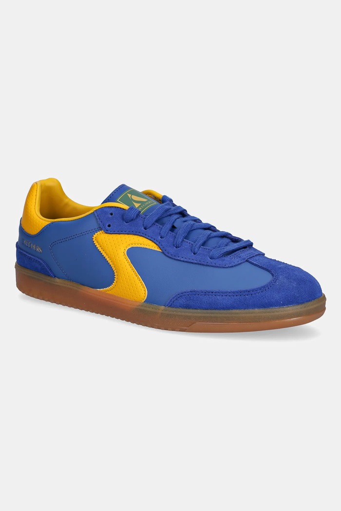 Δερμάτινα sneakers Skechers HOTSHOT συνθετικό μπλε 254152