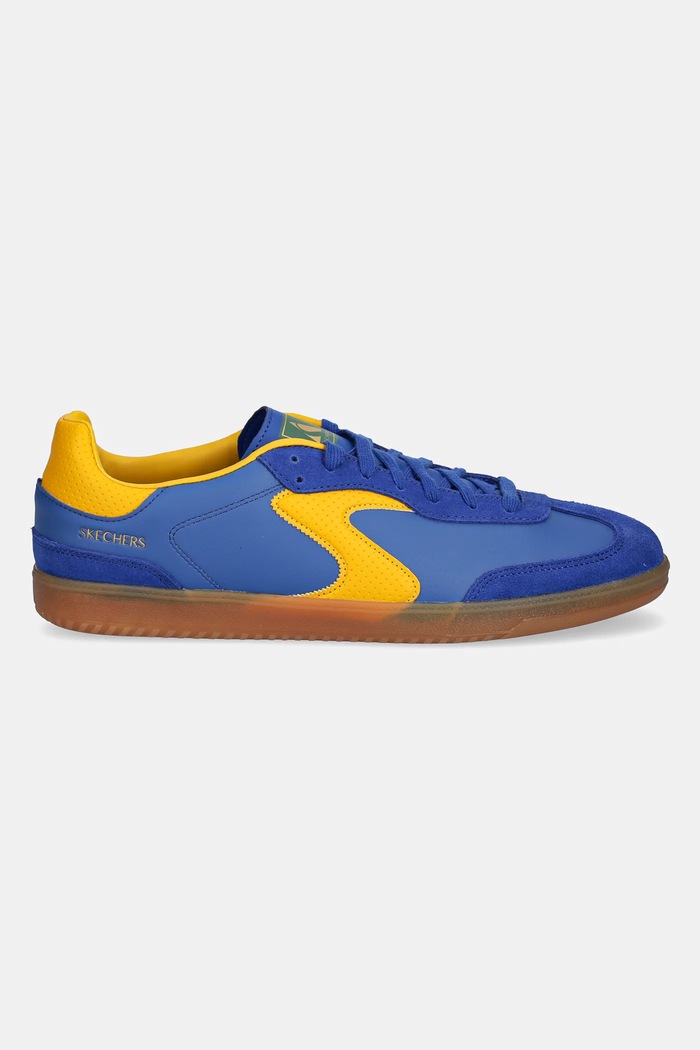 Δερμάτινα sneakers Skechers HOTSHOT 254152 μπλε SS25