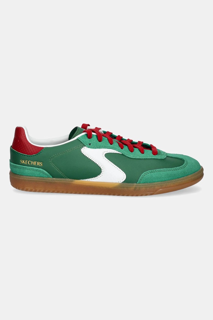 Skechers sneakersy skórzane HOTSHOT 254152 zielony SS25
