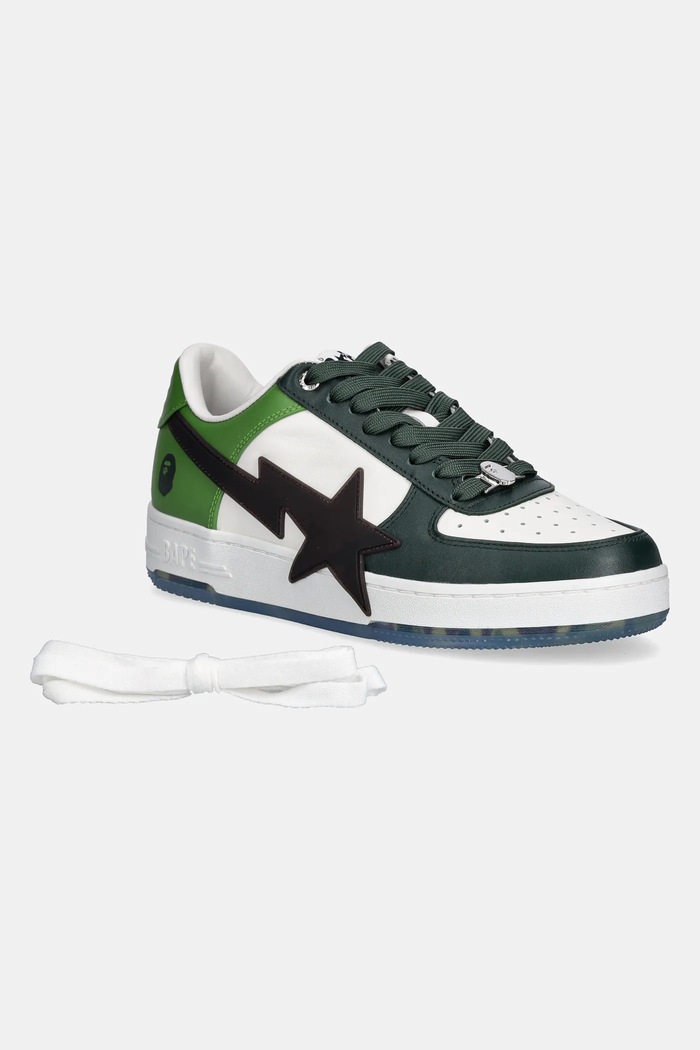 Δερμάτινα sneakers A Bathing Ape BAPESTA OS M2 1K80191309 πράσινο