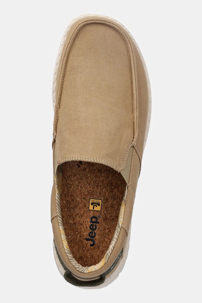 Ниски кецове Jeep SAMOA SLIP ON CVS кафяв JM51033A