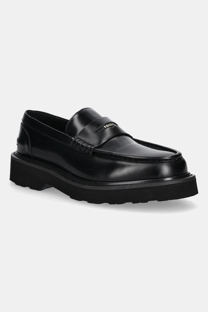Δερμάτινα μοκασίνια Kenzo Ukio Loafers λείο δέρμα μαύρο FF55LO110L52.99