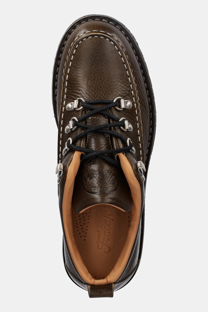 Δερμάτινα sneakers Fracap Shoes πράσινο M61