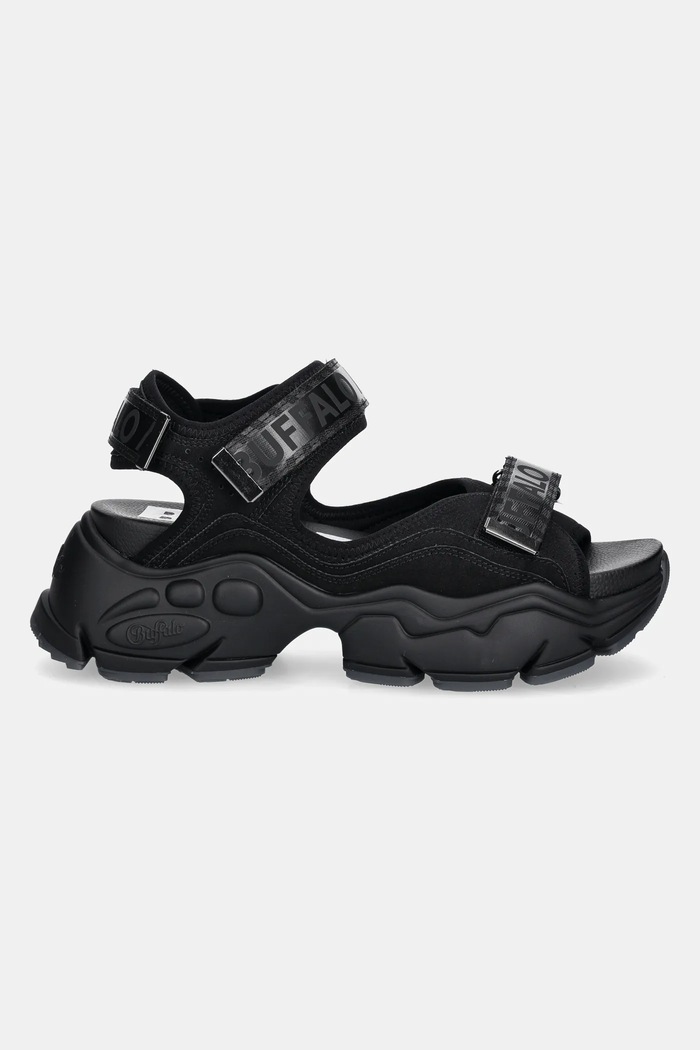 Sandali Buffalo Binary 0 Bs 1441002.BLK črna SS25