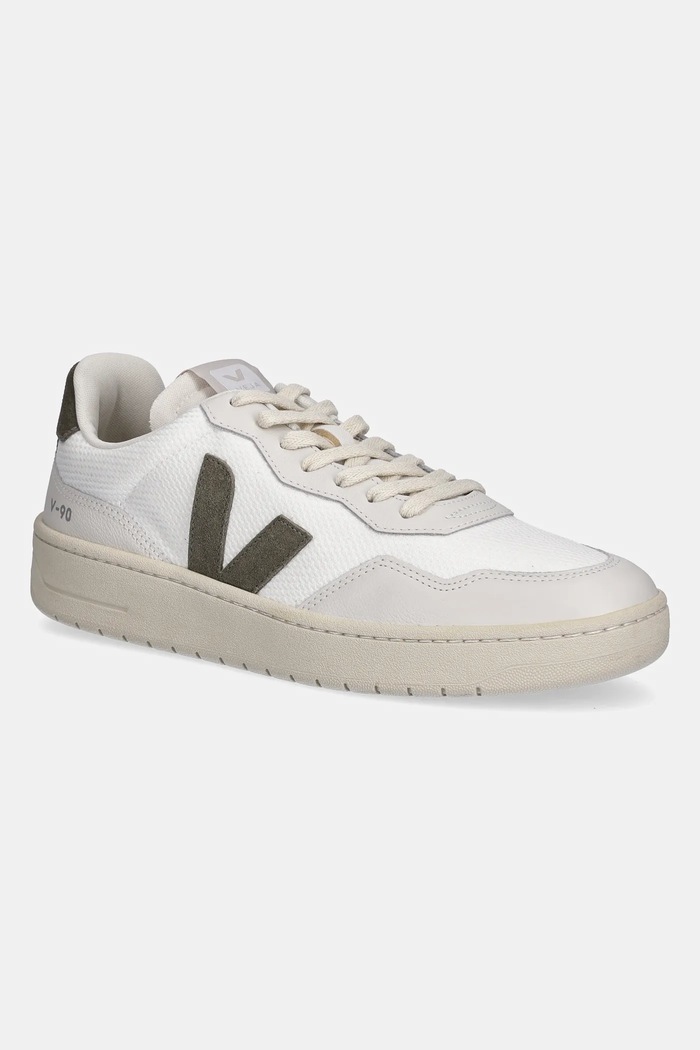 Sneakers Veja V-90 δέρμα σαμουά λευκό VD1720484B