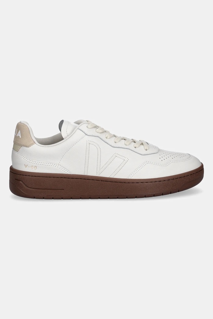 Δερμάτινα sneakers Veja V-90 ZZ VZ2020750B μπεζ SS25