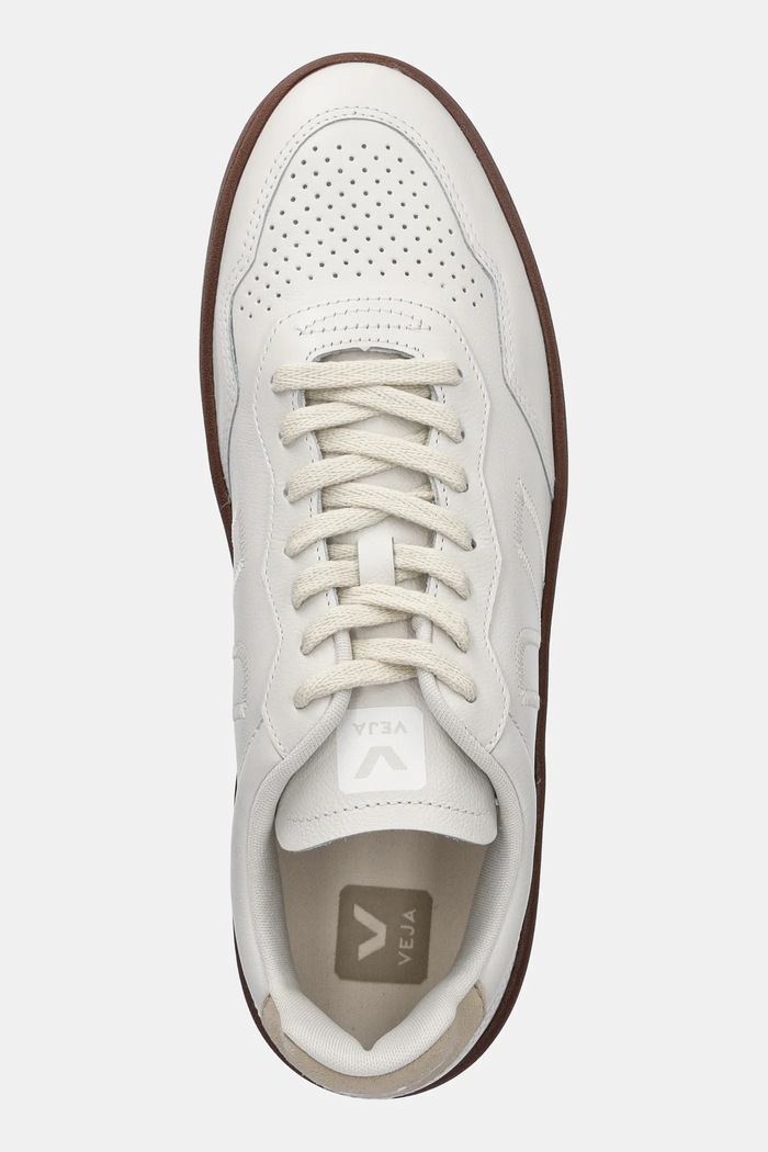 Δερμάτινα sneakers Veja V-90 ZZ μπεζ VZ2020750B