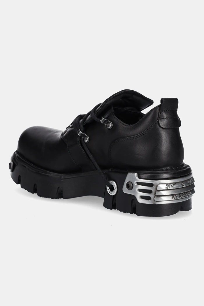 Scarpe New Rock scarpe in pelle METALLIC M.994.C2 nero