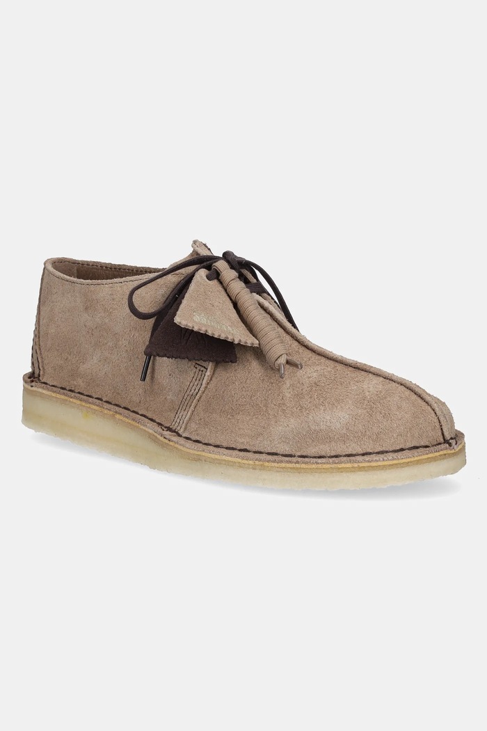 Μοκασίνια σουέτ Clarks Originals Desert Trek casual μπεζ 26180650