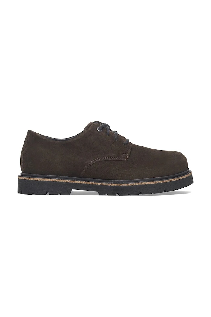 Semišové poltopánky Birkenstock Highwood Lace Low LEVE casual hnedá 1029609