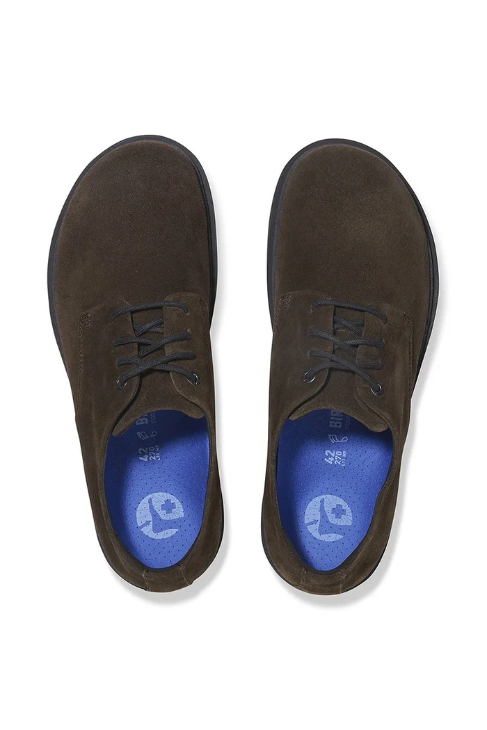 Semišové poltopánky Birkenstock Highwood Lace Low LEVE 1029609 hnedá