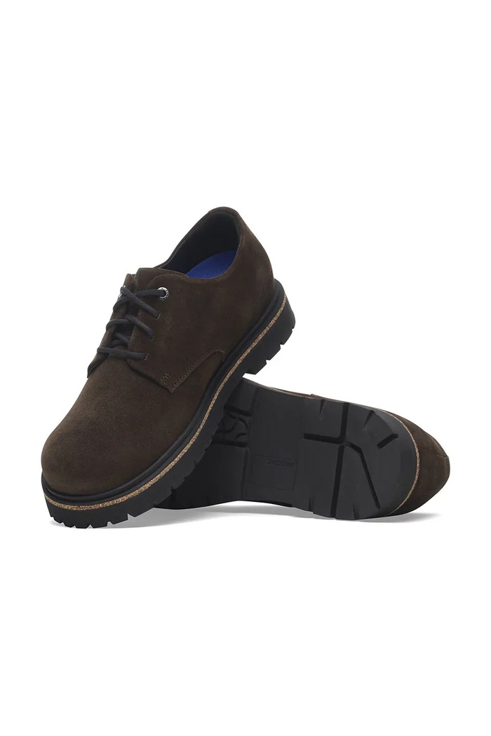 Semišové poltopánky Birkenstock Highwood Lace Low LEVE 1029609