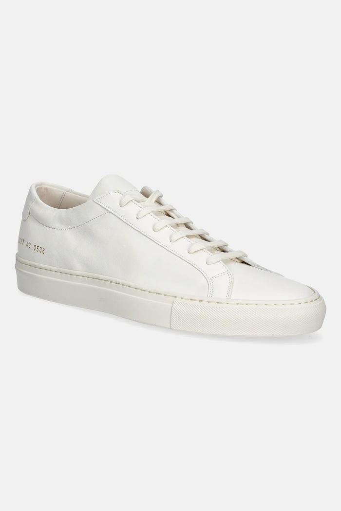 Common Projects leather sneakers Summer Achilles grain leather white 2477.0506