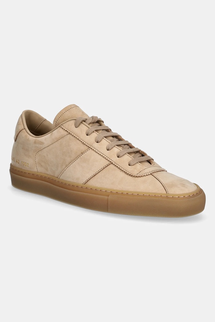 Superge iz nubuka Common Projects Tennis Trainer nubuk bež 2485.1302