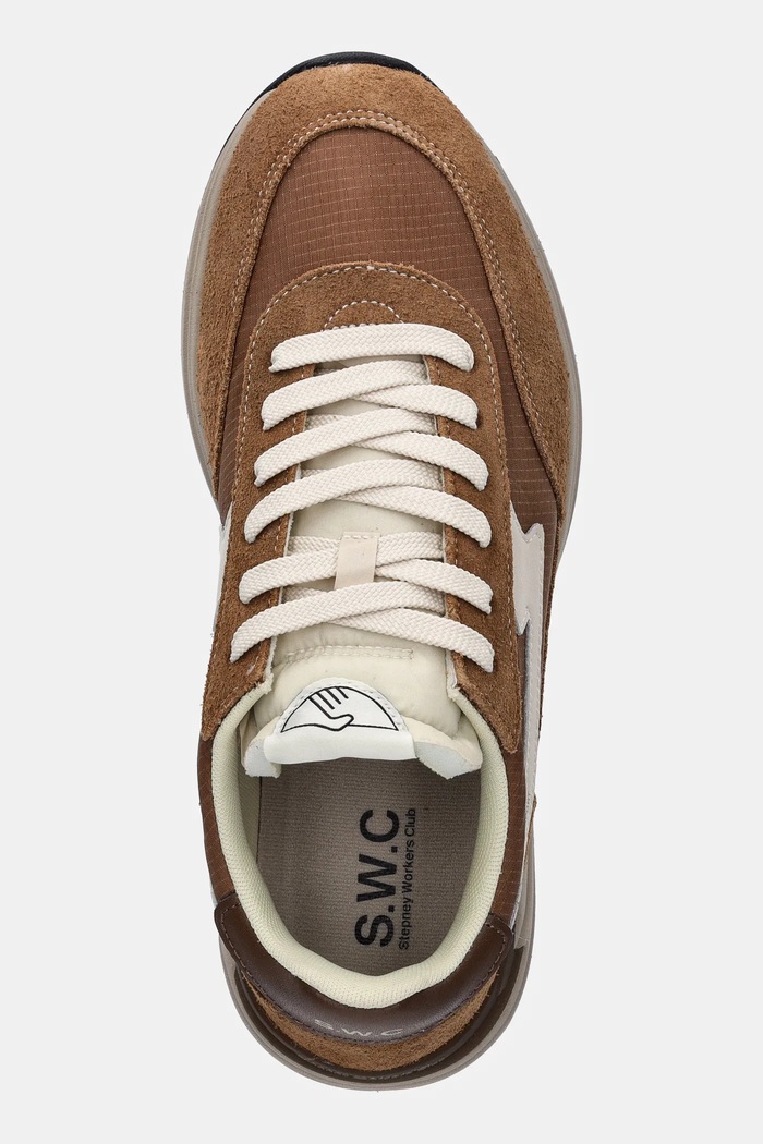 Sneakers Stepney Workers Club Osier S-Strike Suede Mix καφέ YP04205