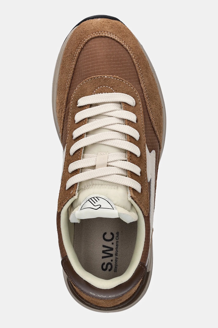 Sneakers Stepney Workers Club Osier S-Strike Suede Mix καφέ YP04205