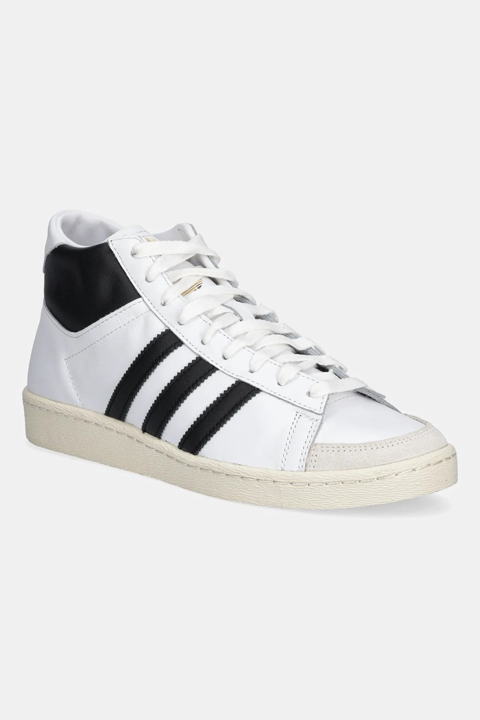 Кожаные кроссовки adidas Originals Jabbar Hi замш белый JI3445