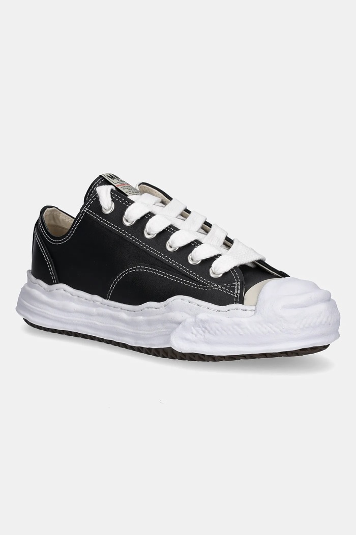 Δερμάτινα ελαφριά παπούτσια Maison MIHARA YASUHIRO Hank Shoes μικρό μαύρο A05FW704