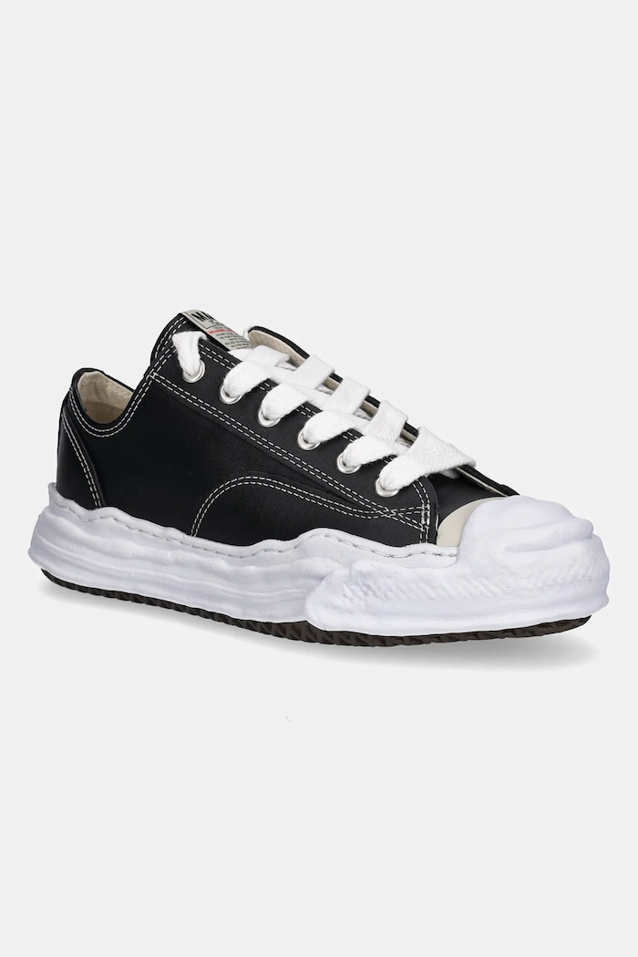 Δερμάτινα ελαφριά παπούτσια Maison MIHARA YASUHIRO Hank Shoes μικρό μαύρο A05FW704