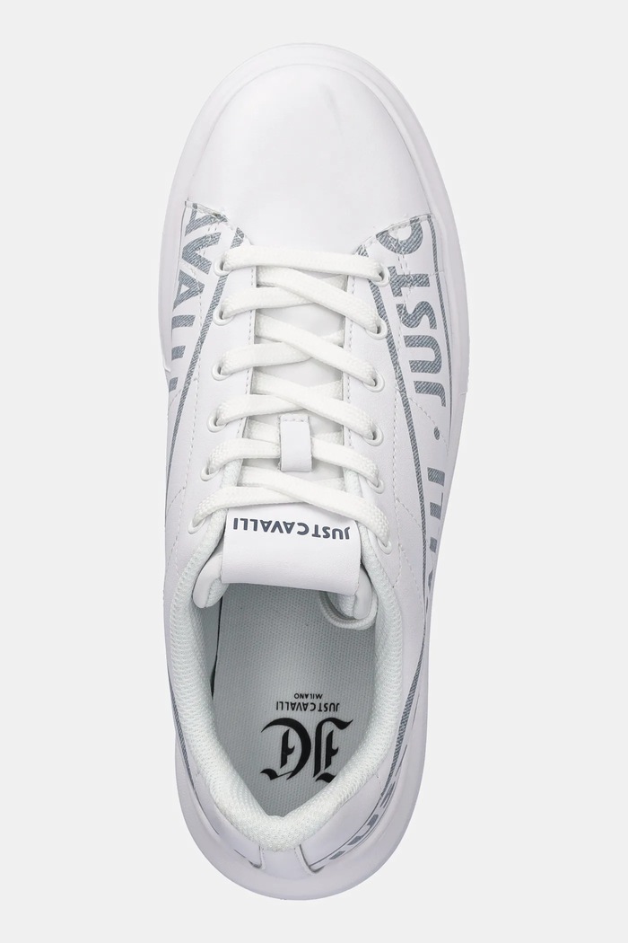 Just Cavalli bőr sportcipő fehér 78QA3SBCZPA95003