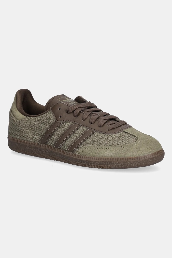 adidas Originals sneakersy Samba OG skóra zamszowa zielony JR0885