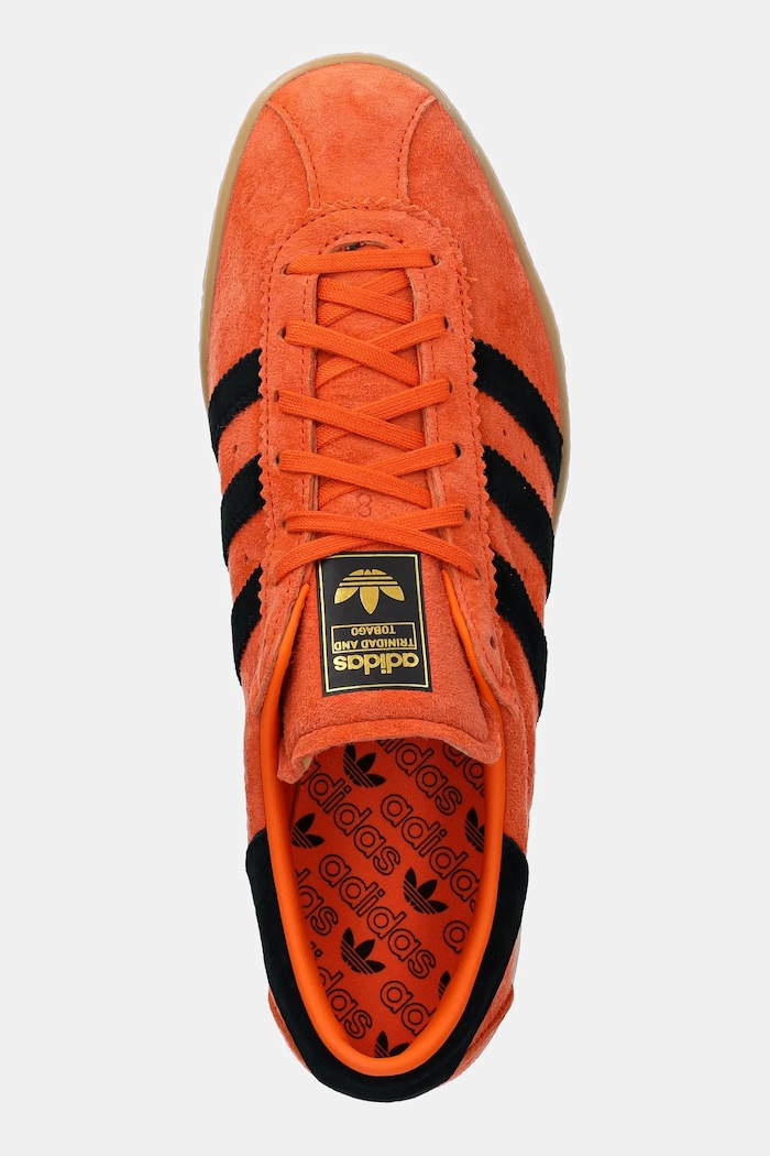 Замшеві кросівки adidas Originals Trinidad And Tobago помаранчевий JR4774
