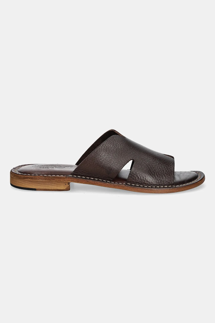 Astorflex leather sliders Haichflex HAICHFLEX.001101 brown SS25