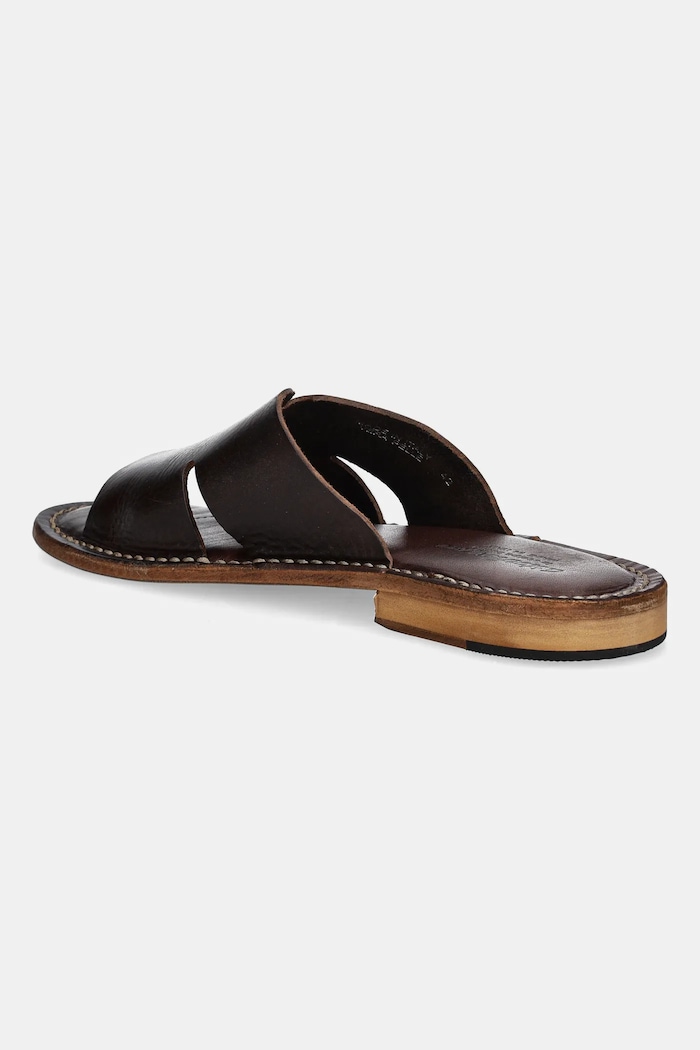 Shoes Astorflex leather sliders Haichflex HAICHFLEX.001101 brown
