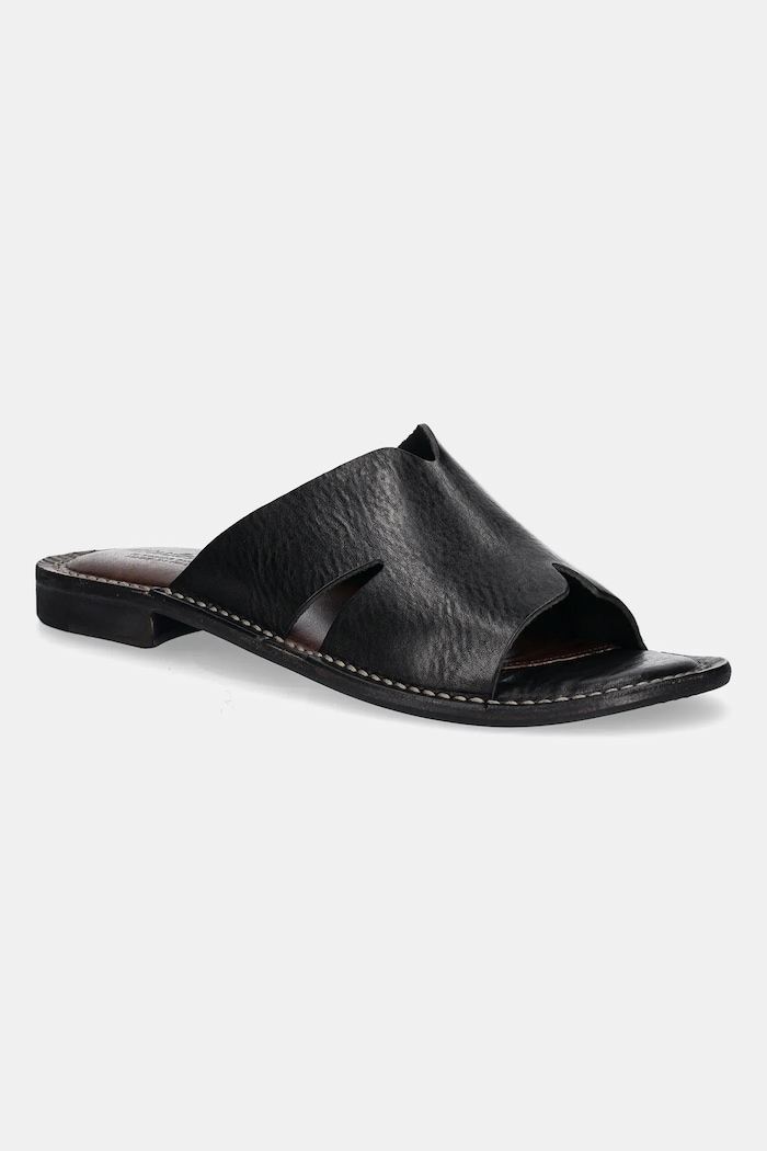 Шкіряні шльопанці Astorflex Haichflex чорний HAICHFLEX.001101