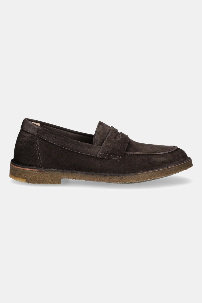 Semišové mokasíny Astorflex Sadelflex SADELFLEX.000724 hnědá SS25