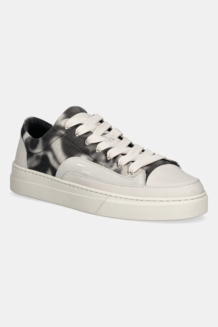 Filling Pieces scarpe da ginnastica Riviera Blemish pelle fiore beige 90260081861