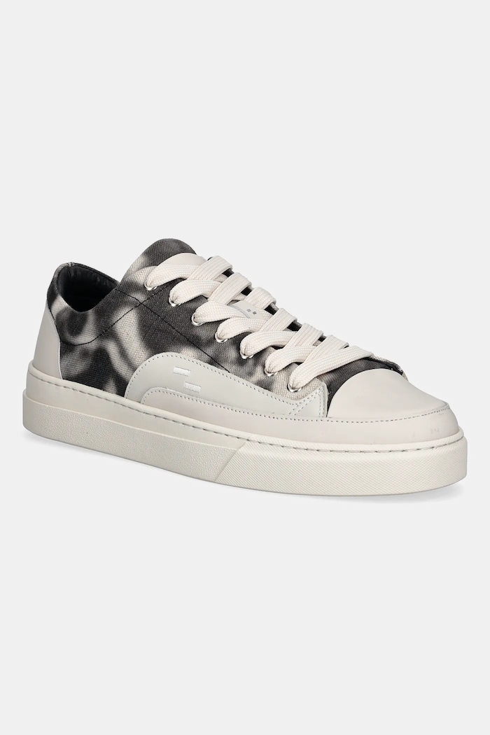Filling Pieces scarpe da ginnastica Riviera Blemish pelle fiore beige 90260081861