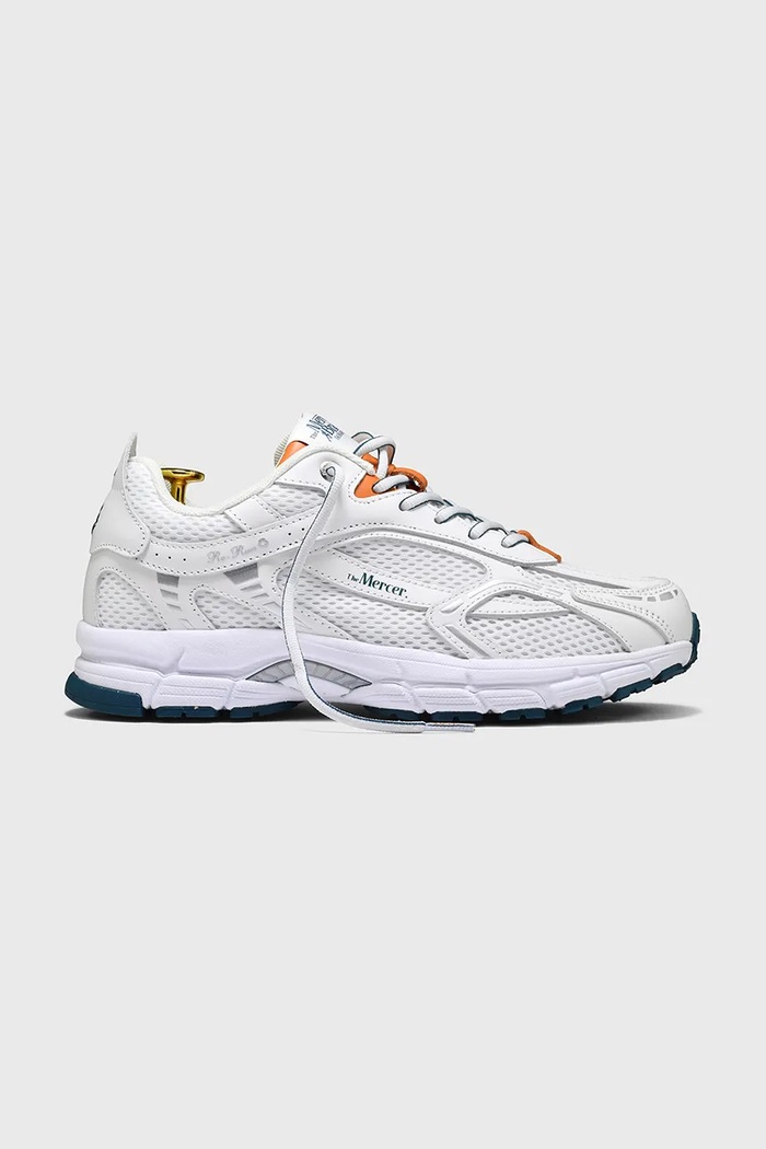The Mercer Brand sneakers The Re-Run City pelle fiore bianco ME241001.455