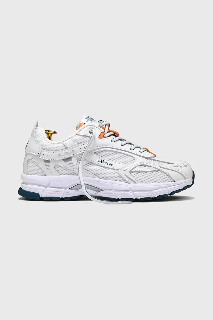 The Mercer Brand sneakers The Re-Run City pelle fiore bianco ME241001.455