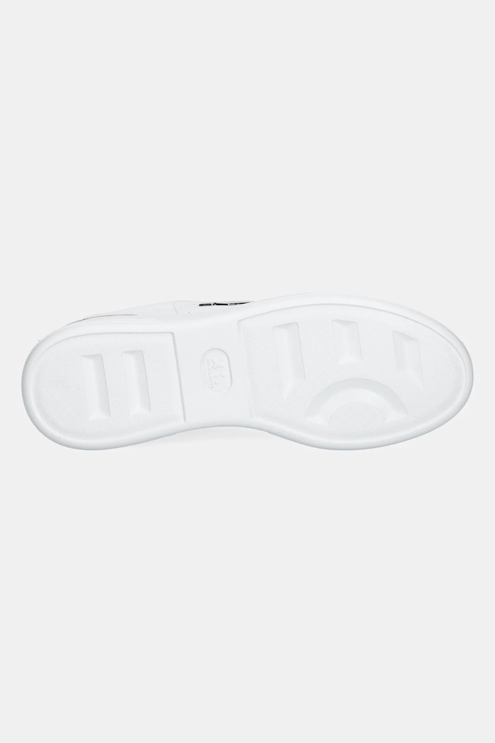 Philipp Plein sneakersy skórzane Nappa Lo-Top Hexagon USC0670.PLE010N.01 biały