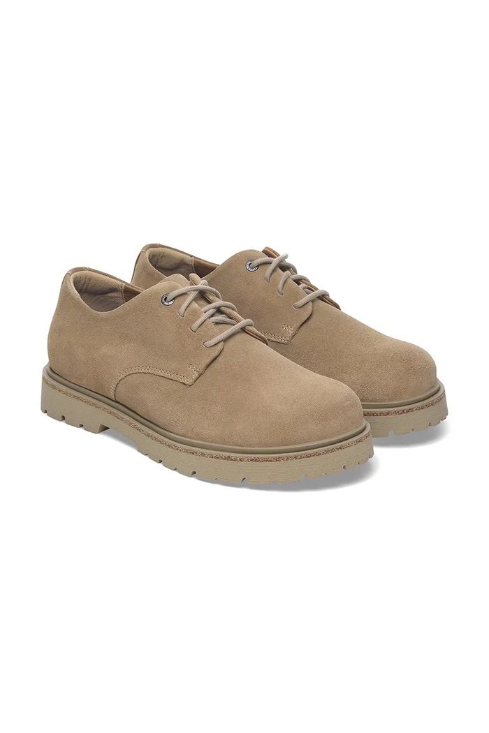 Σουέτ κλειστά παπούτσια Birkenstock Highwood Lace Low μπεζ 1029696