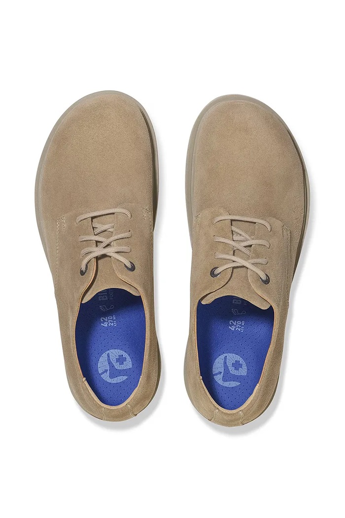 Σουέτ κλειστά παπούτσια Birkenstock Highwood Lace Low 1029696 μπεζ