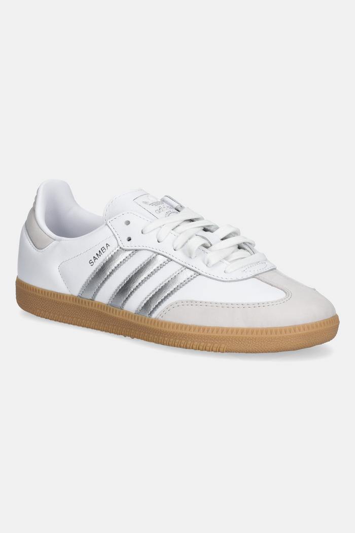 Δερμάτινα sneakers adidas Originals Samba OG φλατ λευκό JI2725