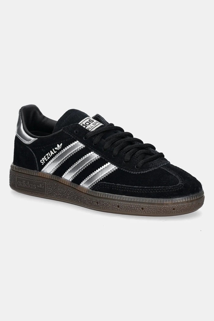 adidas Handball Spezial Core Black Silver Metallic suede black JP5356