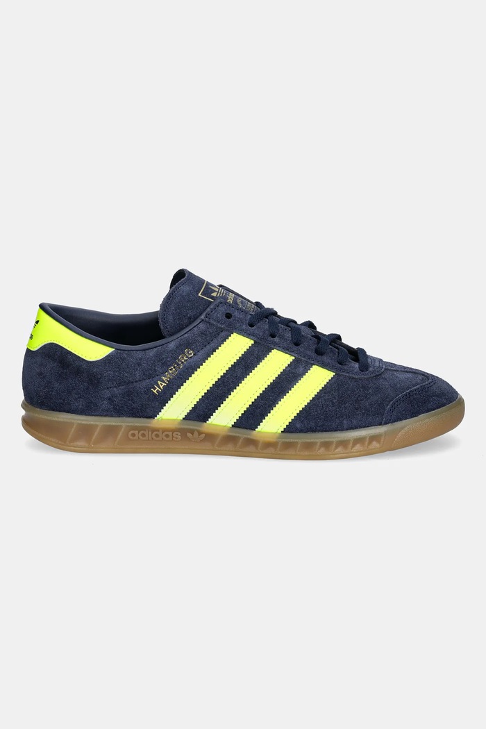 Δερμάτινα sneakers adidas Originals Hamburg JS0678 σκούρο μπλε SS25