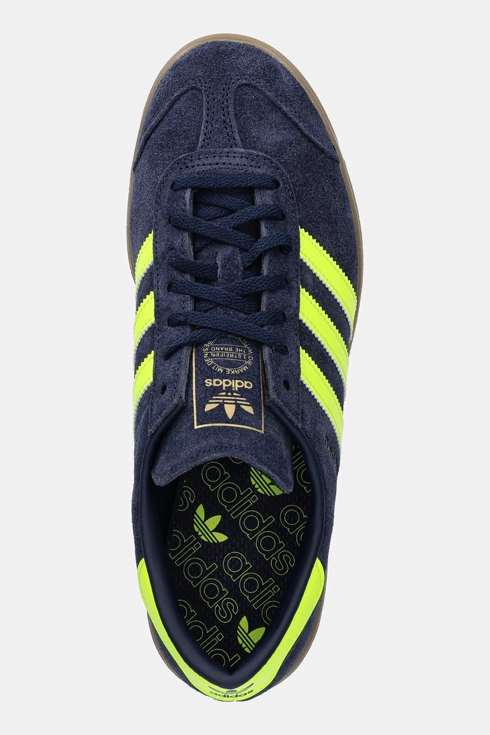 Δερμάτινα sneakers adidas Originals Hamburg σκούρο μπλε JS0678